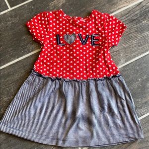 Love red/white/blue dress (12M)